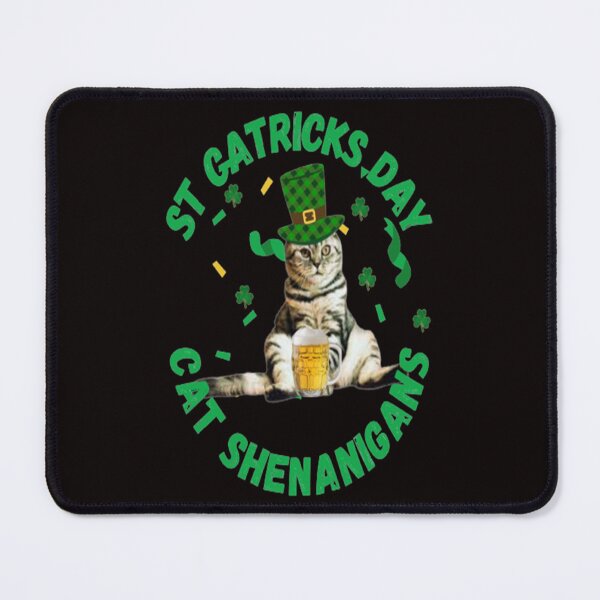 Item preview, Cat Shenanigans for the Cat lover, Let The Shenanigans Begin, Lucky Shamrock Irish Culture, Shenanigans Squad designed and sold by Adri Barnard.