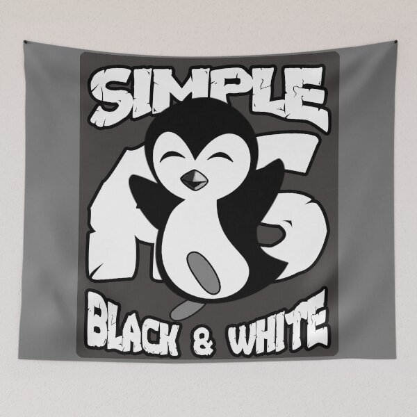 Item preview, Simple As Black and White - Penguin designed and sold by Tatzki-Design.