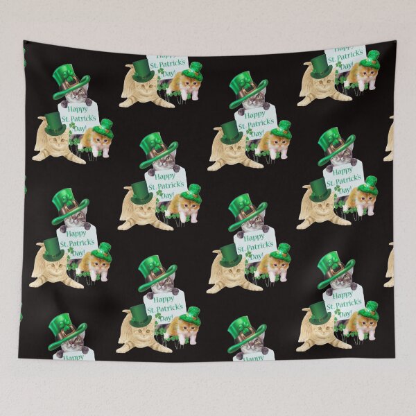 Item preview, Cat lover St Patricks Day for the Cat lover, Let The Shenanigans Begin, Lucky Shamrock Irish Culture, Shenanigans Squad   designed and sold by Adri Barnard.