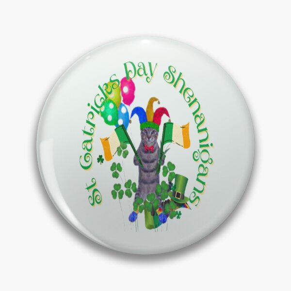 Item preview, St Catricks Day Shenanigans for the Cat lover, Let The Shenanigans Begin, Lucky Shamrock Irish Culture, Shenanigans Squad   designed and sold by Adri Barnard.