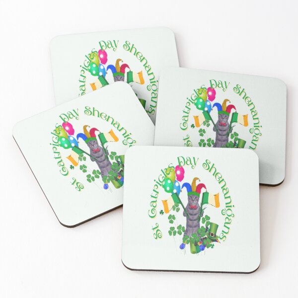 Item preview, St Catricks Day Shenanigans for the Cat lover, Let The Shenanigans Begin, Lucky Shamrock Irish Culture, Shenanigans Squad   designed and sold by Adri Barnard.