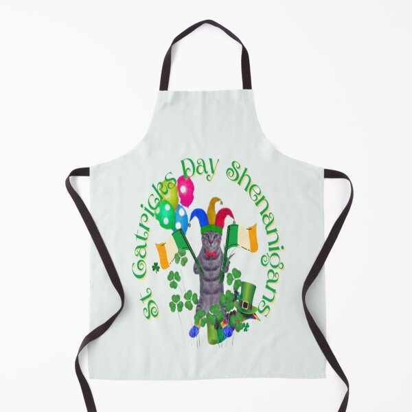 Item preview, St Catricks Day Shenanigans for the Cat lover, Let The Shenanigans Begin, Lucky Shamrock Irish Culture, Shenanigans Squad designed and sold by Adri Barnard.