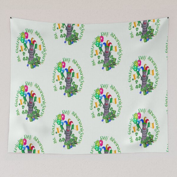 Item preview, St Catricks Day Shenanigans for the Cat lover, Let The Shenanigans Begin, Lucky Shamrock Irish Culture, Shenanigans Squad   designed and sold by Adri Barnard.