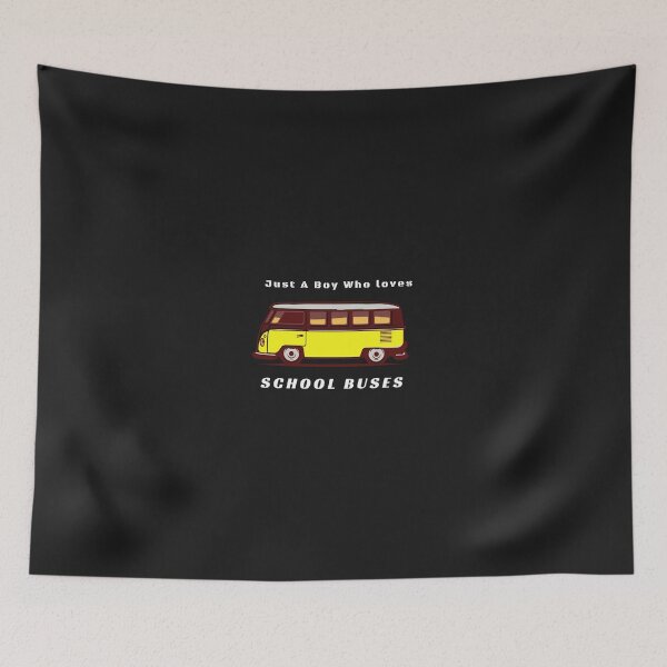 Item preview, Just a Boy Who Loves School Buses designed and sold by samfromsamuel ⭐⭐⭐⭐⭐.