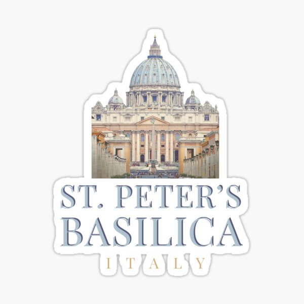 Item preview, ST PETER'S BASILICA - ITALY - TRAVELLING - STICKER - MONUMENTS  designed and sold by Tropical Blood.