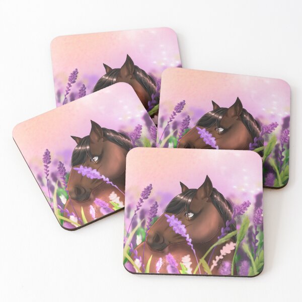 Item preview, Bay horse in lavender field designed and sold by KimeraOne.