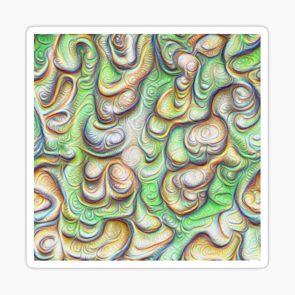 Item preview, Frozen liquid green stones #DeepDream #Art designed and sold by blackhalt.