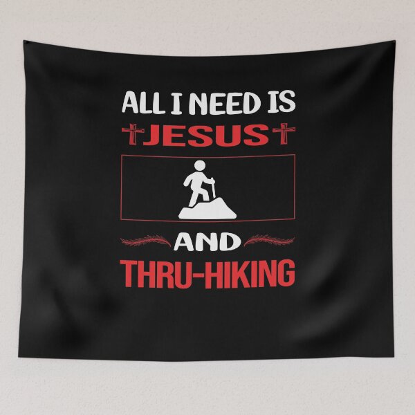 Item preview, Funny Jesus Thru-Hiking Thru Hiking Hike Hiker designed and sold by SunnyShop123.
