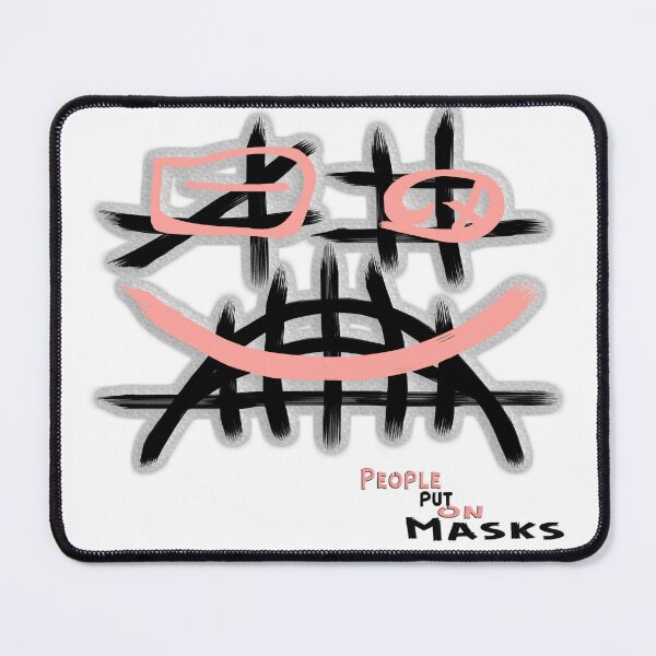 Item preview, People Put On Masks, Smile, Abstraction, Duality, Sad, designed and sold by Maculele.