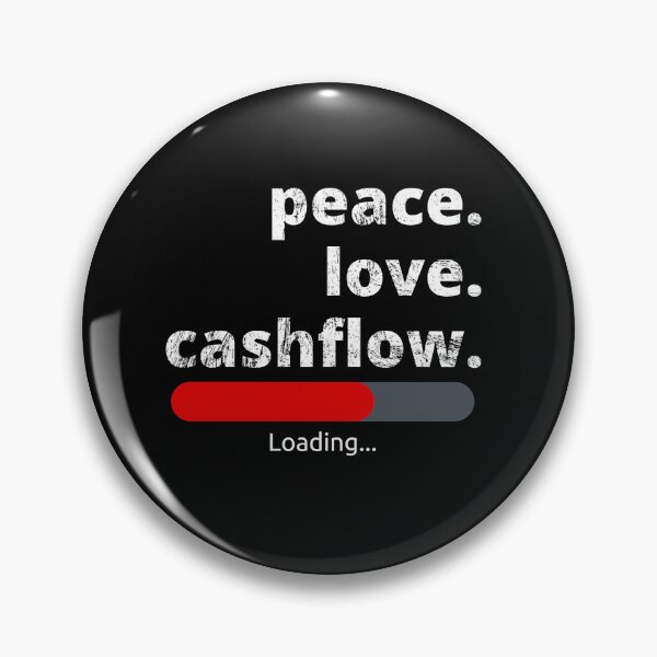 Item preview, Peace love and cashflow loading distressed designed and sold by KingsManKind.