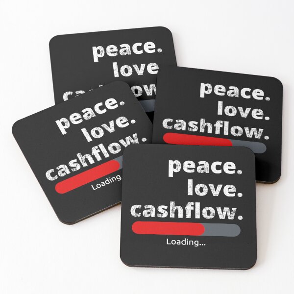 Item preview, Peace love and cashflow loading distressed designed and sold by KingsManKind.