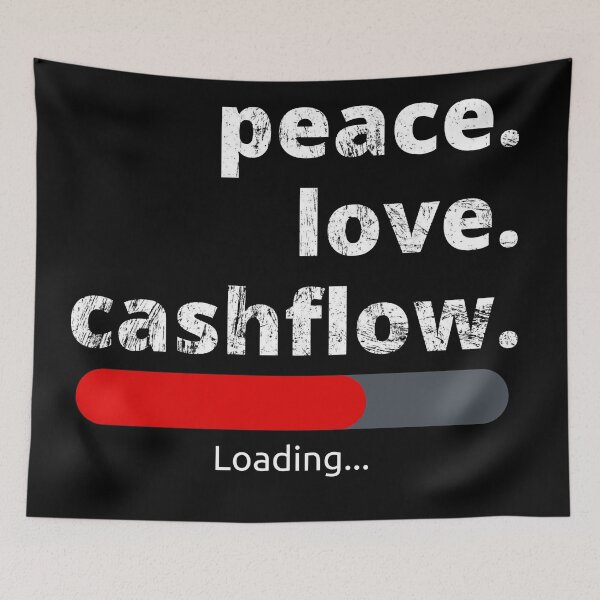 Item preview, Peace love and cashflow loading distressed designed and sold by KingsManKind.