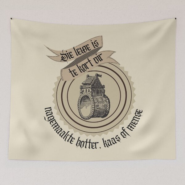 Item preview, Afrikaans, Die lewe is te kort Afrikaans art design designed and sold by Hypnotees.
