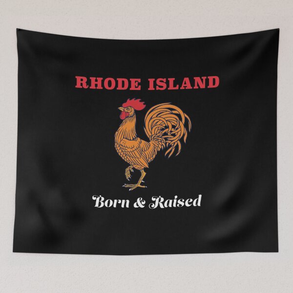 Artikelvorschau, Rhode Island Born And Raised Red Rooster Hahn entworfen und verkauft von SuperFreshArt.