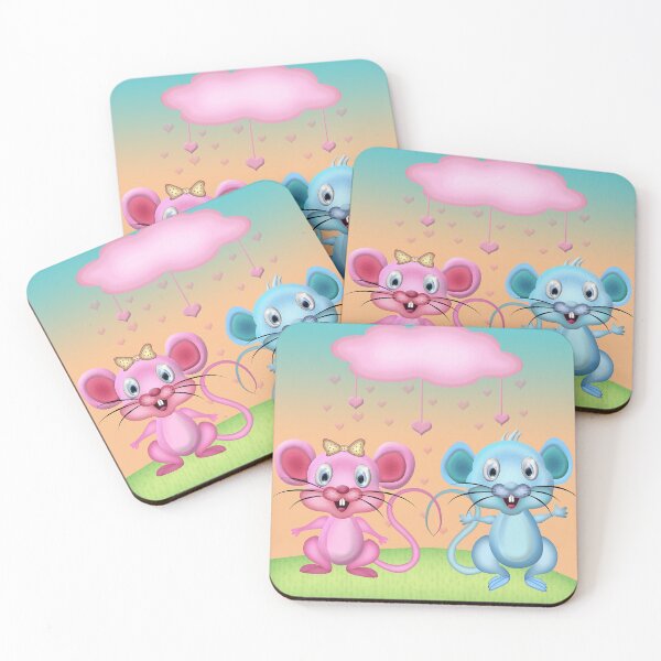 Item preview, Two Cute Mice designed and sold by Cornelia Mladenova.