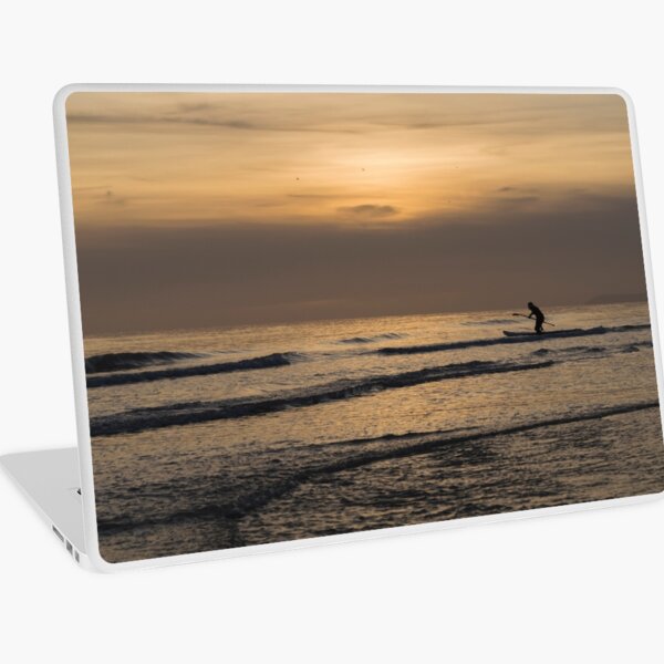 Paddle Boarding at Sunset Laptop Skin