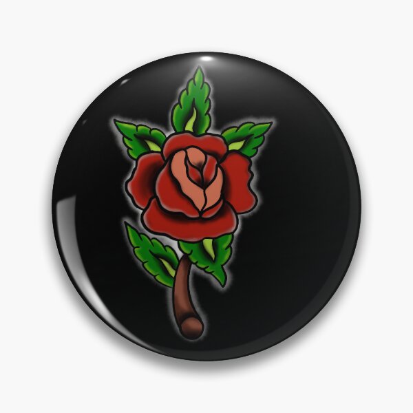 Item preview, Old school rose tattoo designed and sold by X1810x.