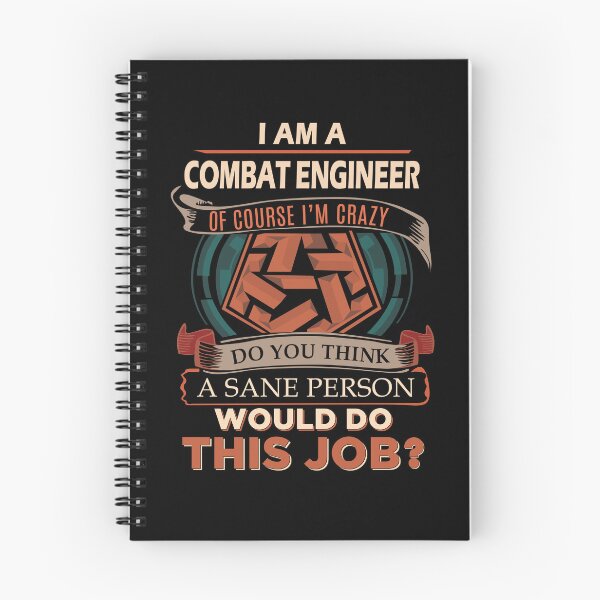 Item preview, Combat Engineer T Shirt - Sane Person Job Gift Item Tee designed and sold by vonnie38uo.