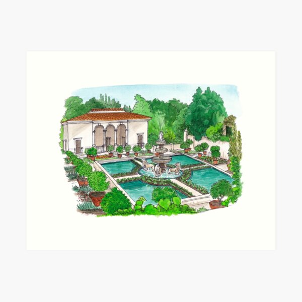 Hamilton Gardens - Renaissance Garden Art Print
