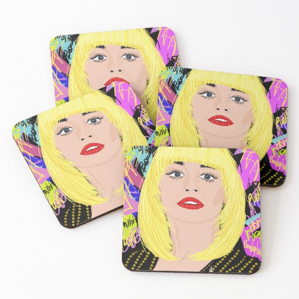 Item preview, Raffaella carrá portrait pop art designed and sold by BandyInk.
