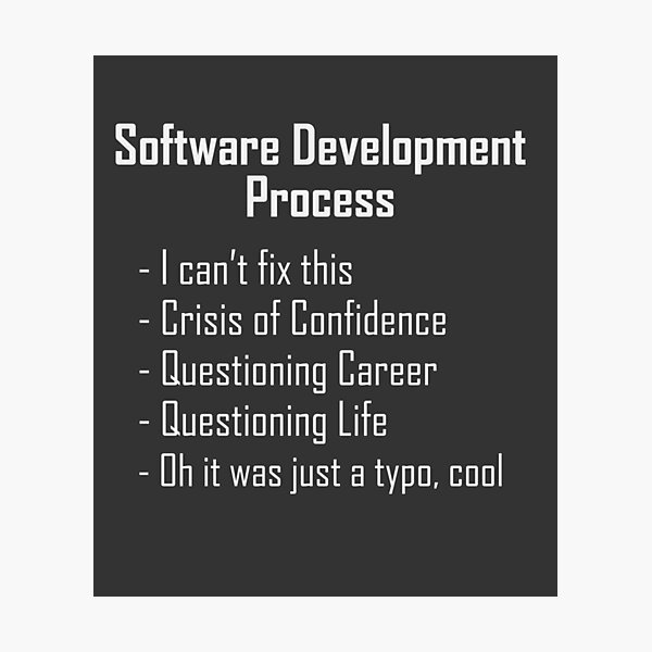 Artikel-Vorschau von Software Entwicklung Humor Design, designt und verkauft von ManoliMerch.