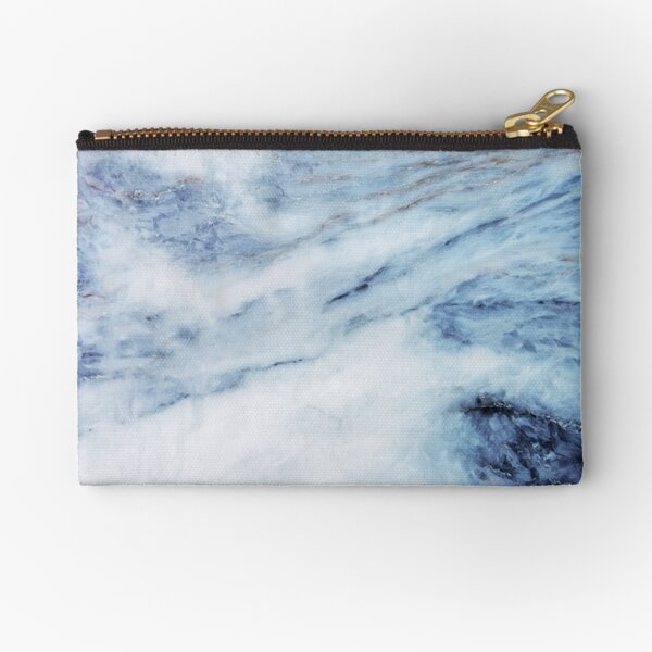 Blue Marble Zipper Pouch