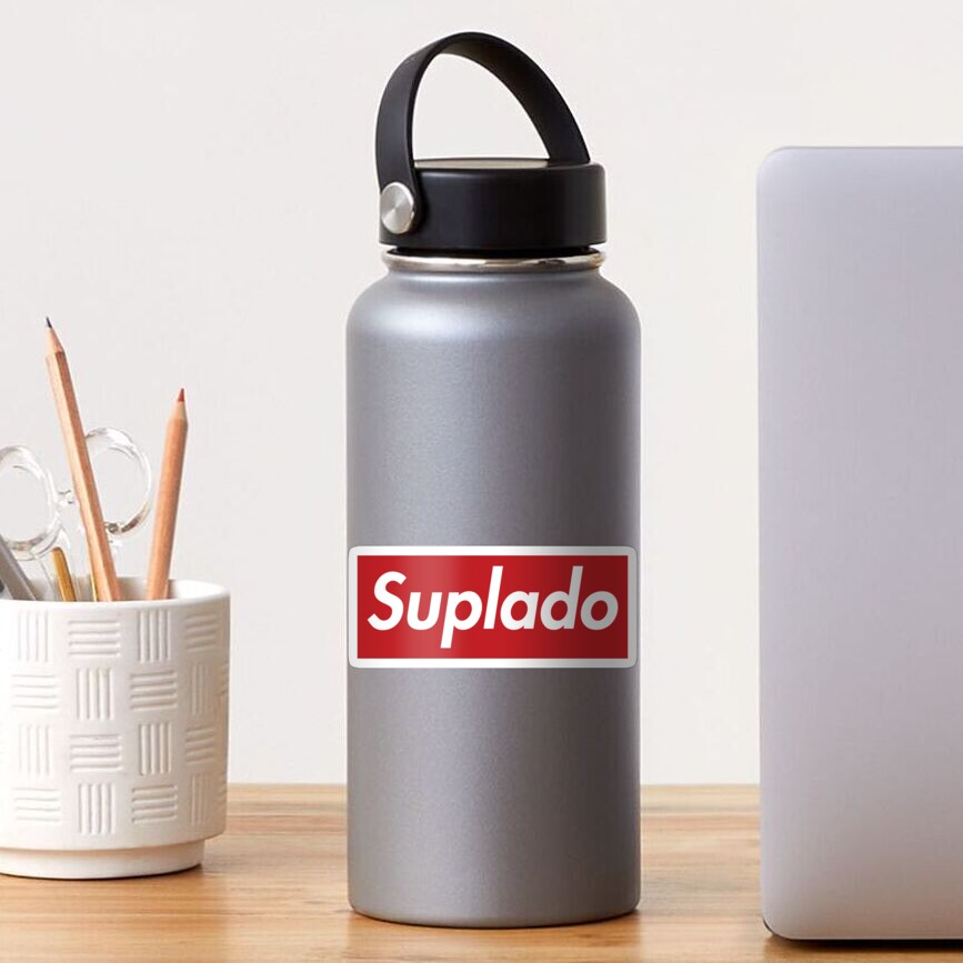 silver supreme sticker