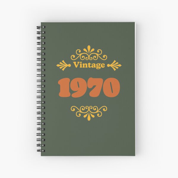Vintage 1970 Spiral Notebook