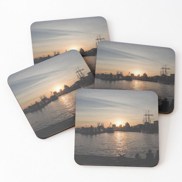 Item preview, romantic sunset at sea with couple silhouette designed and sold by europephotos.