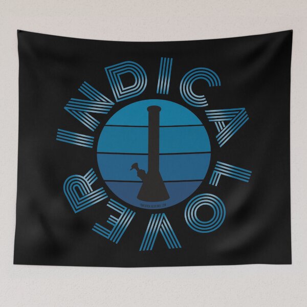 Item preview, Retro Vintage Sunset Blue Bong-Indica lover designed and sold by YomeHayin.