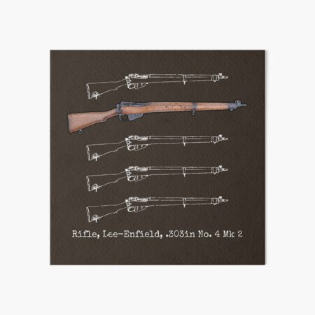 Rifle, Lee-Enfield, .303in No. 4 Mk 2 Greeting Card for Sale by