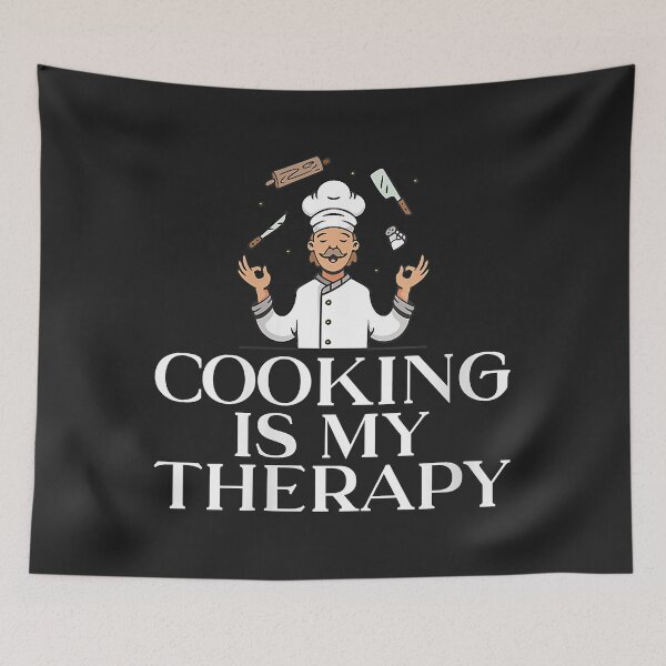 Item preview, Womens Cooking is my Therapy Kitchen Culinary Cook V-Neck designed and sold by JakariEzer.