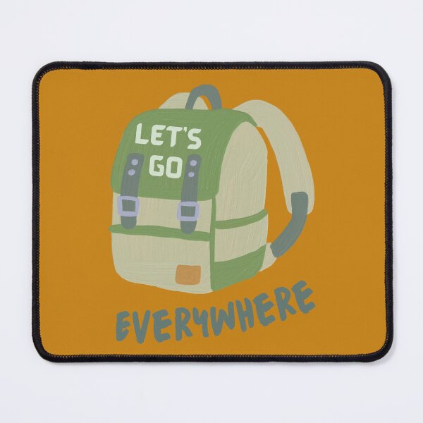 Item preview, Let's Go Everywhere, with Backpack. designed and sold by Coralgb.