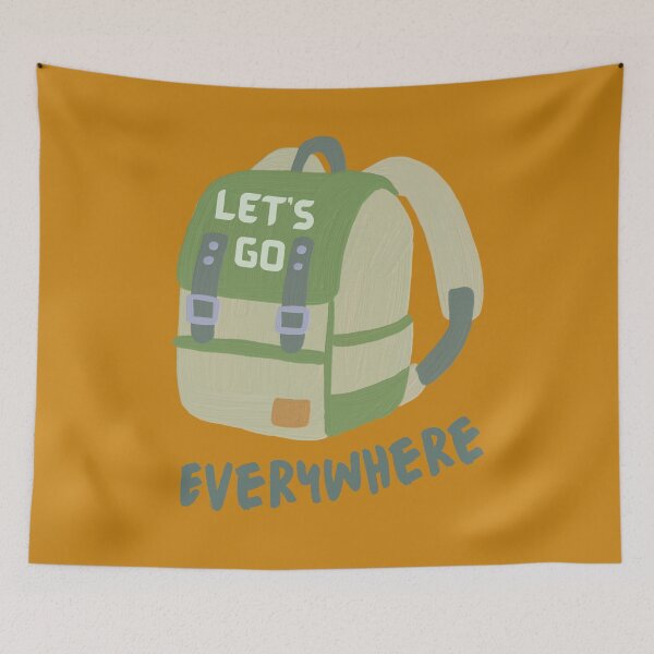 Item preview, Let's Go Everywhere, with Backpack. designed and sold by Coralgb.
