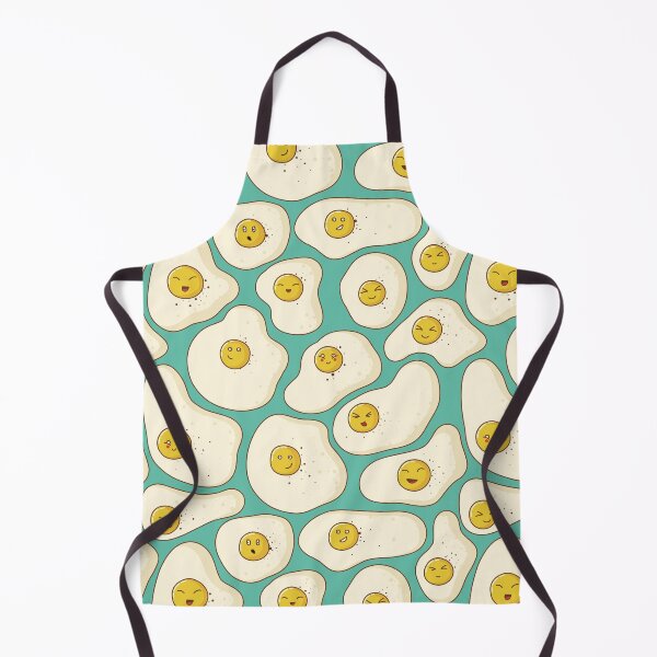Item preview, Kawaii Fried Eggs Pattern designed and sold by space-kitten.