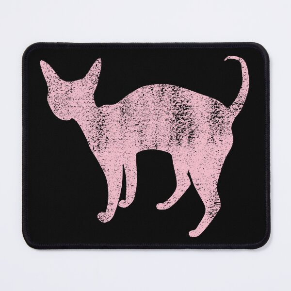 Item preview, Devon Rex Cat pink silhouette designed and sold by Tanya Mihe.