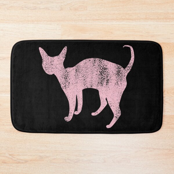 Item preview, Devon Rex Cat pink silhouette designed and sold by Tanya Mihe.