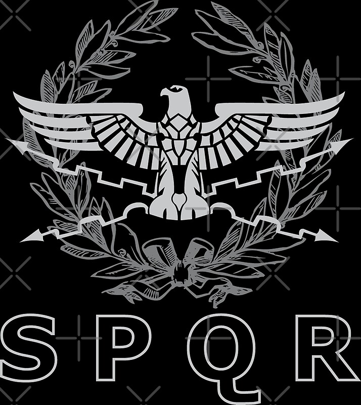 SPQR The Roman Empire Emblem By Enigmaart Redbubble