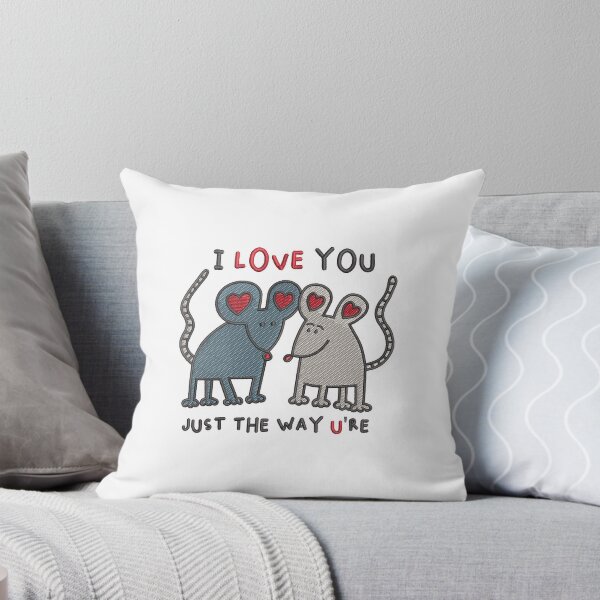 Item preview, Cute Mouse Couple Valentine Embroidery  designed and sold by Cre8iveSkill.