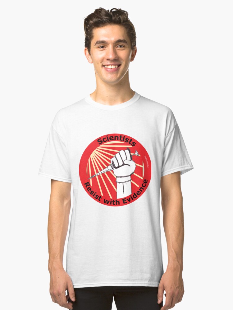 Alternate view of Scientists Resist! (circular) Classic T-Shirt