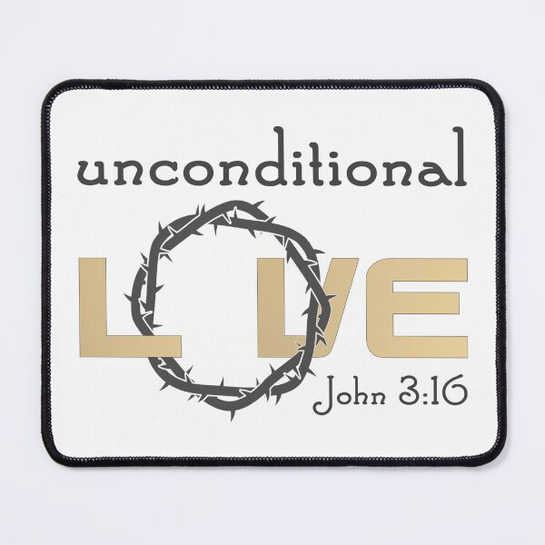Item preview, Christian Design - Unconditional Love - Bible Verse John 3:16 designed and sold by simplydesignart.