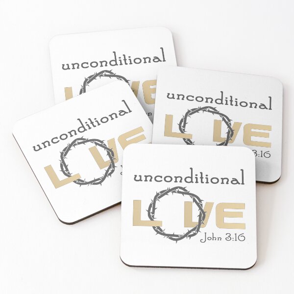 Item preview, Christian Design - Unconditional Love - Bible Verse John 3:16 designed and sold by simplydesignart.