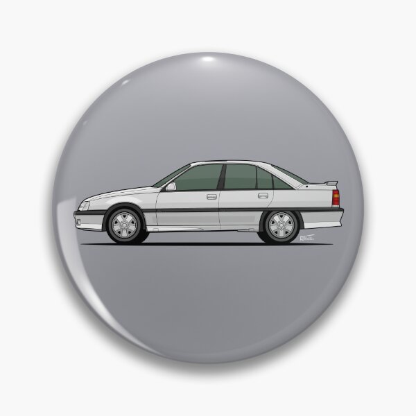 Item preview, Vaux.hall Carl.ton GSI / Op.el Omega 3000  side view illustration -white designed and sold by RJWautographics.