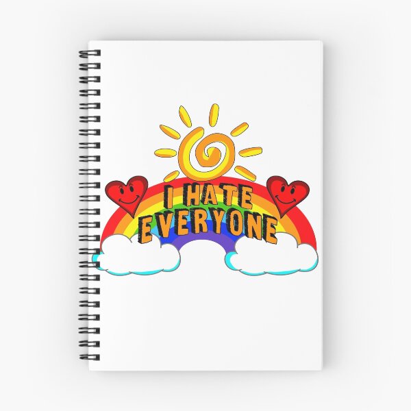 Item preview, I HATE EVERYONE T-SHIRT!!! designed and sold by Shirt Dorks.