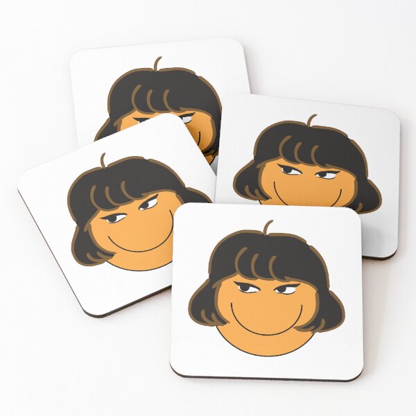 Artikelvorschau, Lächelndes Emoji Sassy Girl im schwarzen kurzen Haar entworfen und verkauft von allyzza.