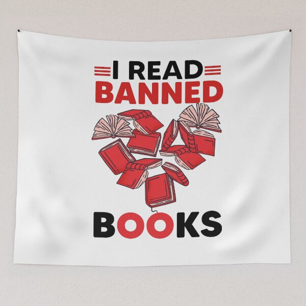 Item preview, I Read Banned Books designed and sold by Heddar Badreddine.