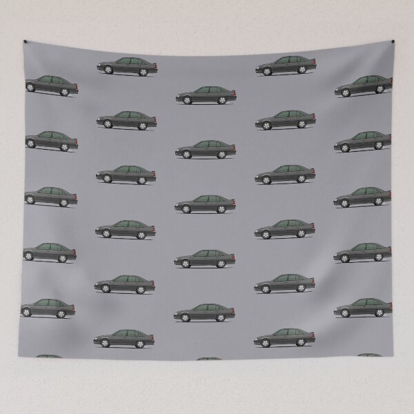 Item preview, Vaux.hall Carl.ton GSI / Op.el Omega 3000  side view illustration - Grey designed and sold by RJWautographics.