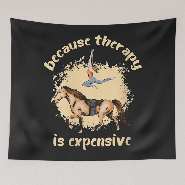 Item preview, Womens Horseback Riding Horse Acrobatics Lover Therapy Is Expensive V-Neck designed and sold by JakariEzer.
