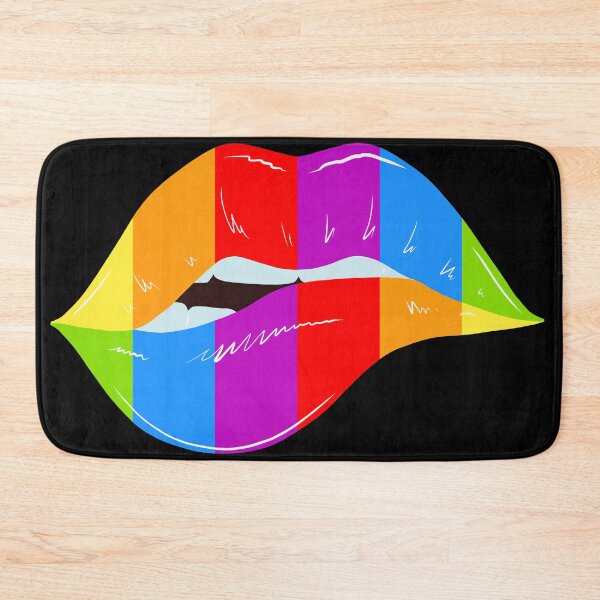 Item preview, rainbow lips gay lgbt design to attend the pride parade 2022 designed and sold by Cheeky Companions.