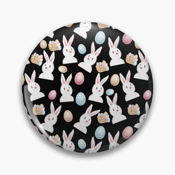 Item preview, Easter Bunny And Eggs Pattern- Black designed and sold by Designs By YL.